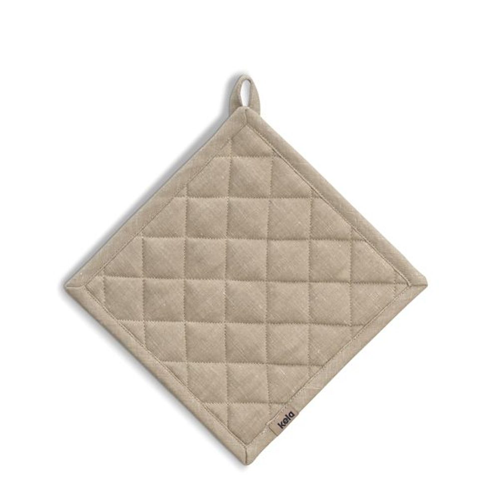 Levně KELA Podložka pod hrnec Puro 55% bavlna/45% len přírodní 20,0x20,0cm KL-12812