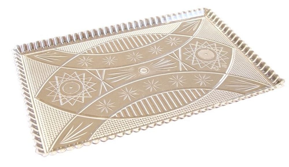 Levně podnos 22x14cm, KRYSTAL, brus, plast