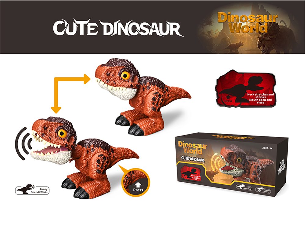 Levně Dinosaurus na baterie se zvukem