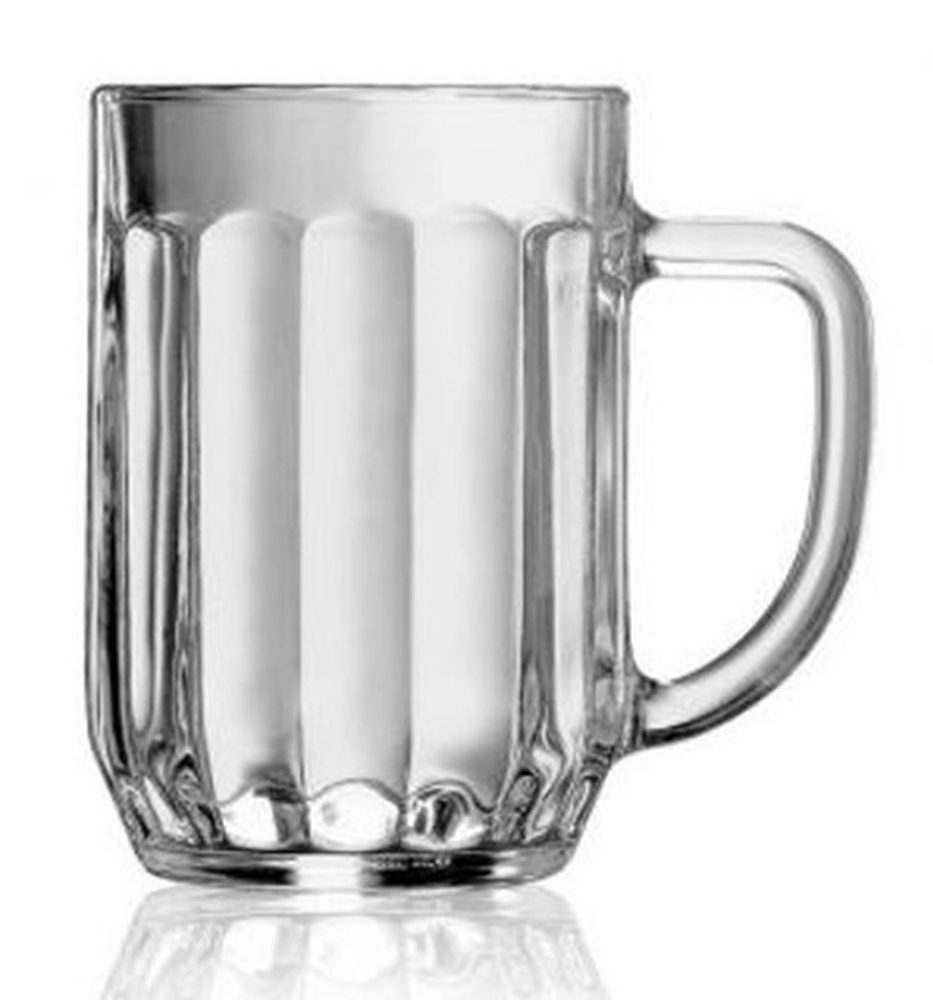 Levně sklen. 500ml, 1ks, PRAHA, ucho, cejch, pivo