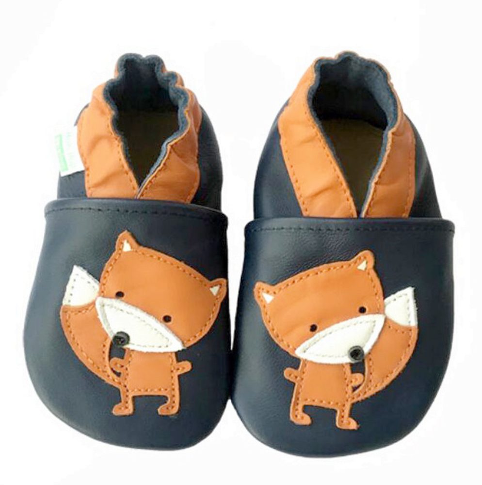 Levně Hopi Hop Barefoot kožené capáčky - liška - S