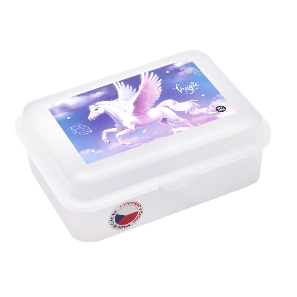 Levně Karton P+P Box na svačinu s přihrádkou Pegas