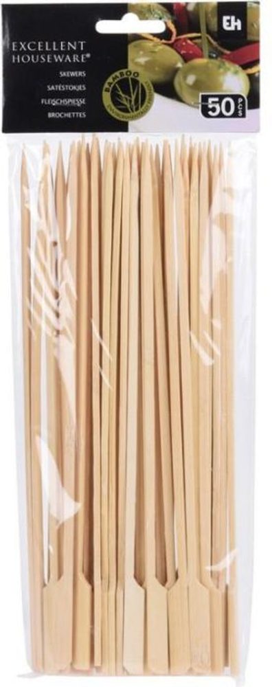 Levně jehla 25cm, 50ks, špíz, ražniči, gril, bambus