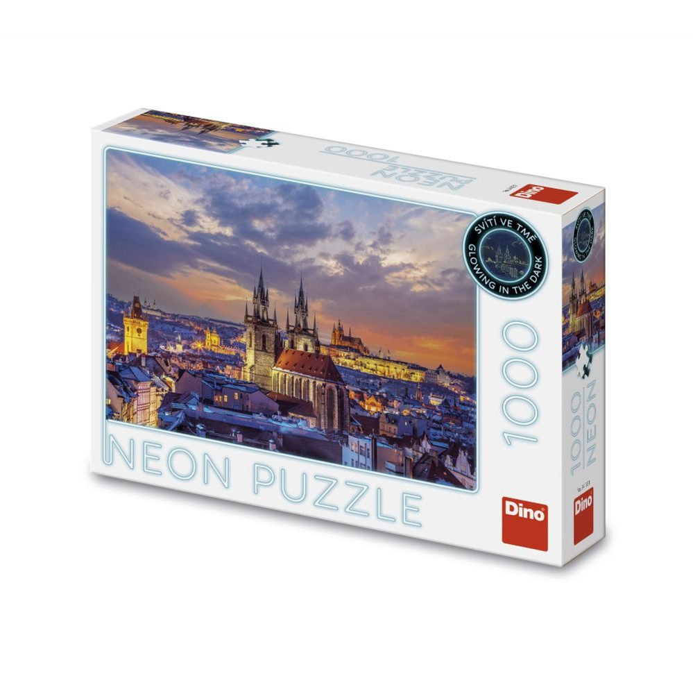 Levně POHLED NA HRADČANY 1000 neon Puzzle