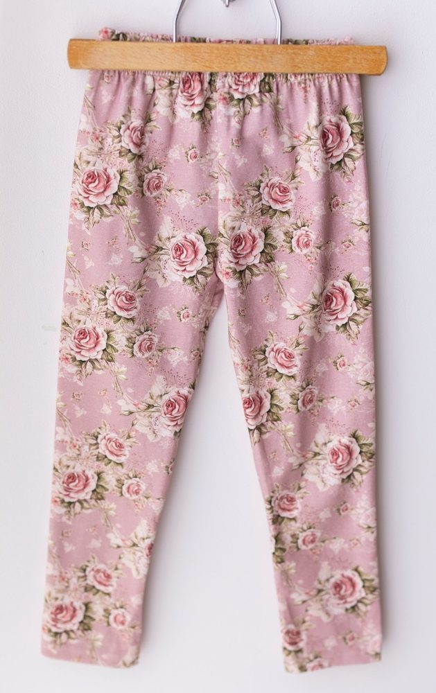 Levně Legíny Lily Grey - růžičky - 110