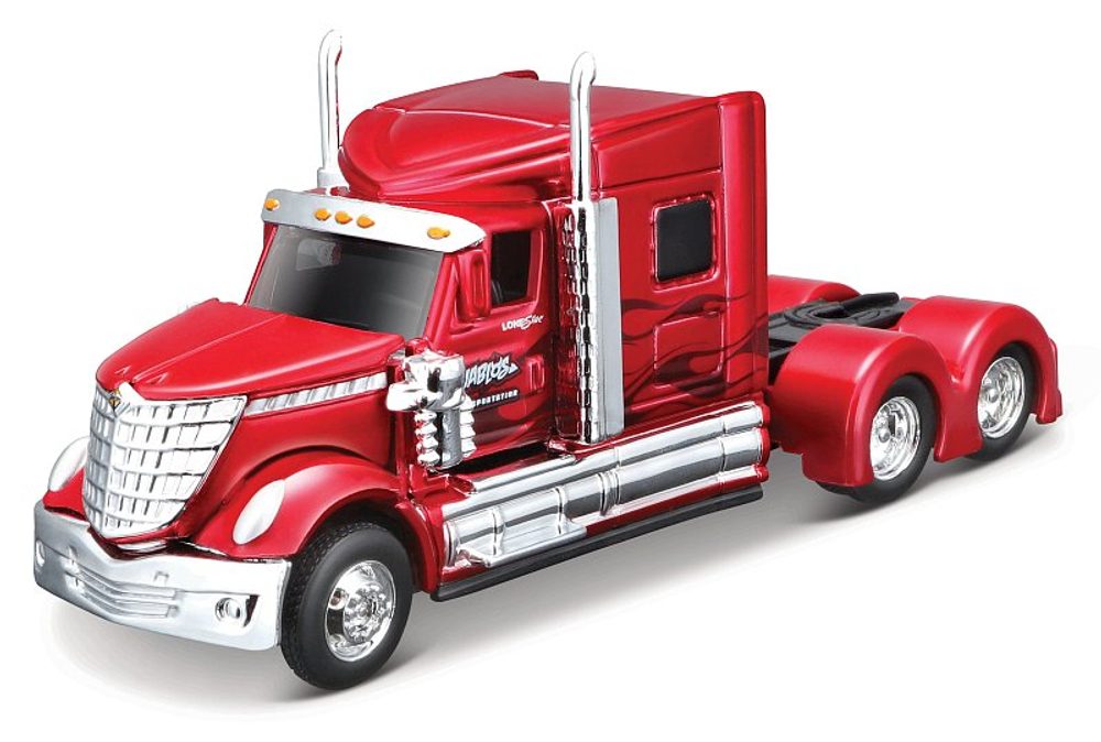 Levně Maisto - Design Custom Rigs, International Lone Star, metal červená, 1:64