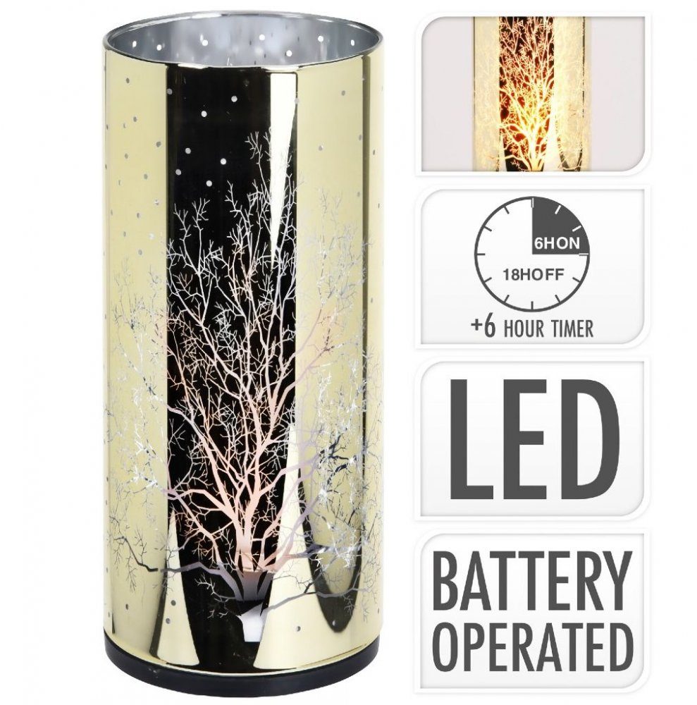 Levně HOMESTYLING LED dekorativní skleněný válec 7x15 cm KO-XX8113590