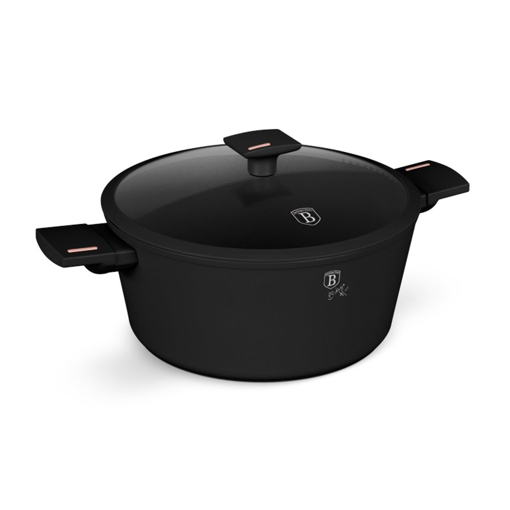 Levně BERLINGERHAUS Kastrol s titanovým povrchem a poklicí 28 cm Monaco Collection BH-8262