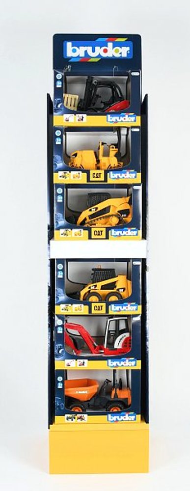 Levně BRUDER Display - stavební auta malá, 6 x 2 ks