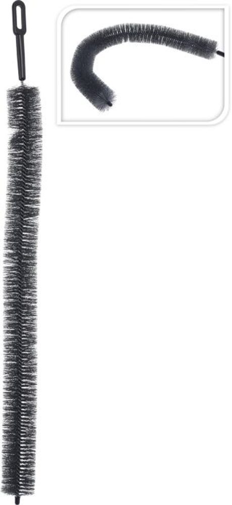 Levně kartáč na radiátory 72cm, d 4,5cm, šedý, kov/plast