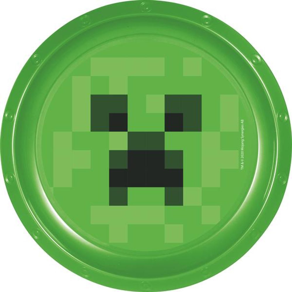 Levně STOR TALÍŘ PLASTOVÝ MINECRAFT, PRŮMĚR 22 CM