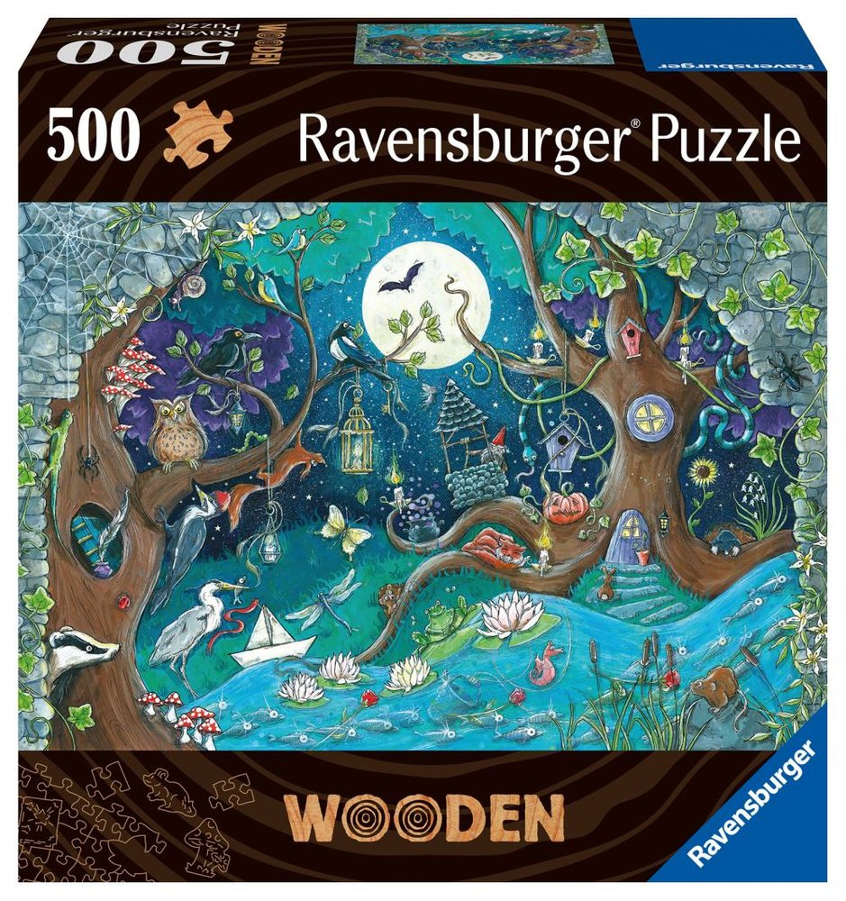 Levně Dřevěné puzzle Kouzelný les 500 dílků