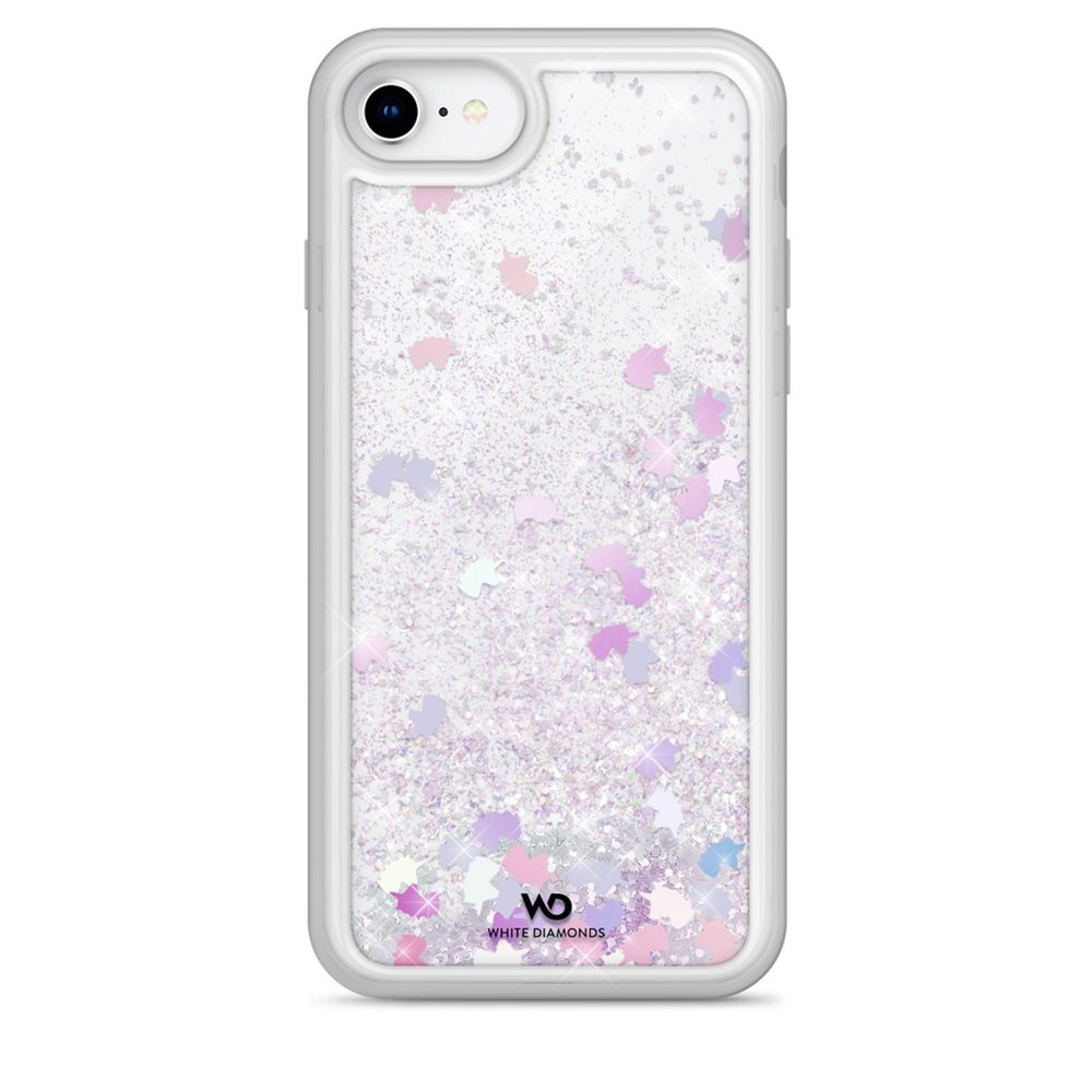 Levně White Diamonds Sparkle, kryt pro Apple iPhone 6/6s/7/8/SE 2020/SE 2022, barevní jednorožci