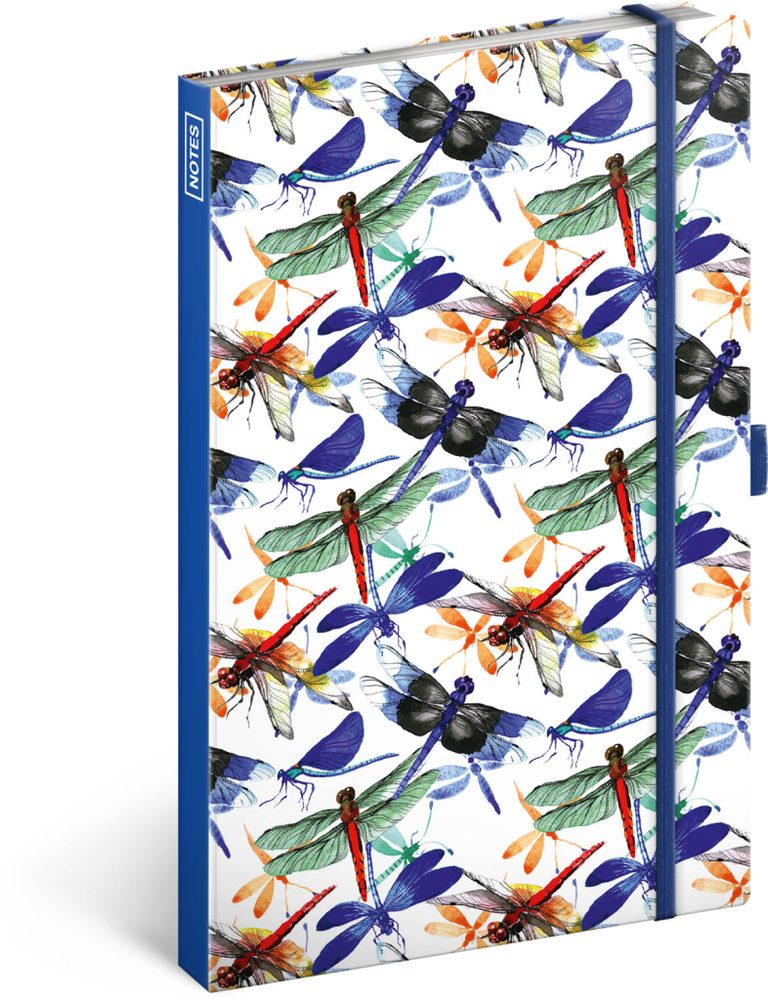 Levně Presco Group Notes Vážky, linkovaný, 13 × 21 cm