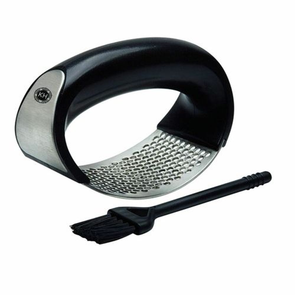 Levně lis na česnek-kolébka+štětec na čištění, Konighoffer, NR/plast