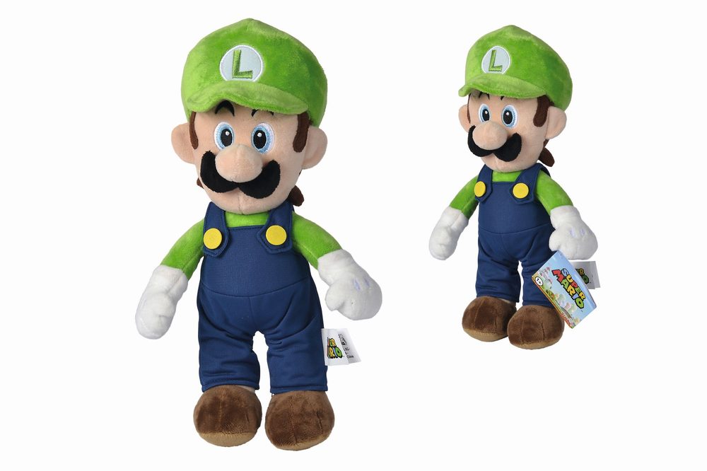 Levně Plyšová figurka Super Mario Luigi, 30 cm
