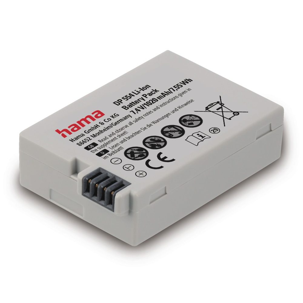 Levně Hama fotoakumulátor typ Canon LP-E8, Li-Ion 7,4 V/1020 mAh