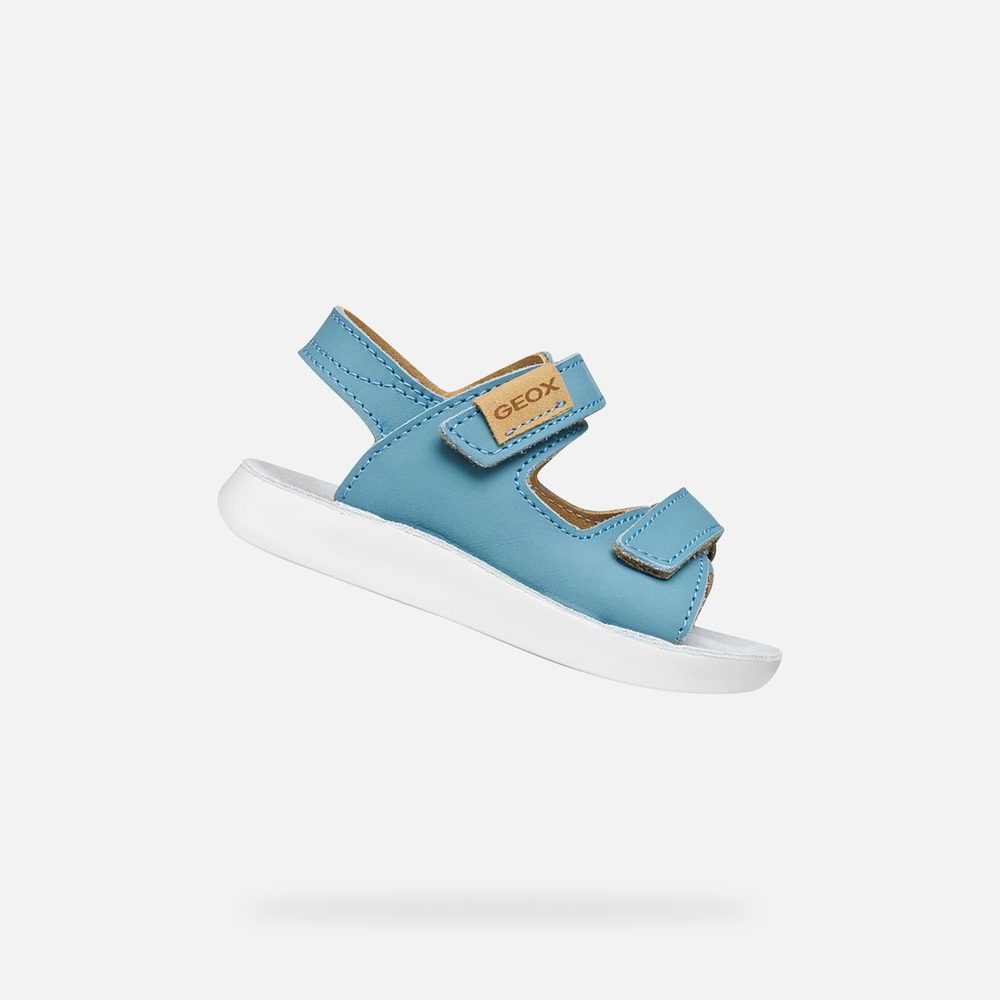 Levně Modré chlapecké sandály Geox Sandal Lightfloppy - 20