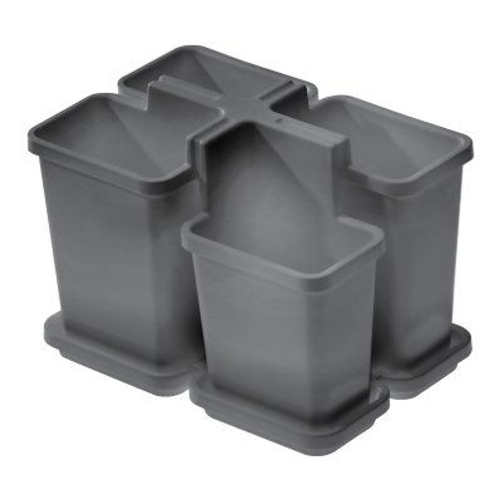 Levně odkapávač příb. 16,4x11,2x12,5 cm, BELLA, šedý, plast