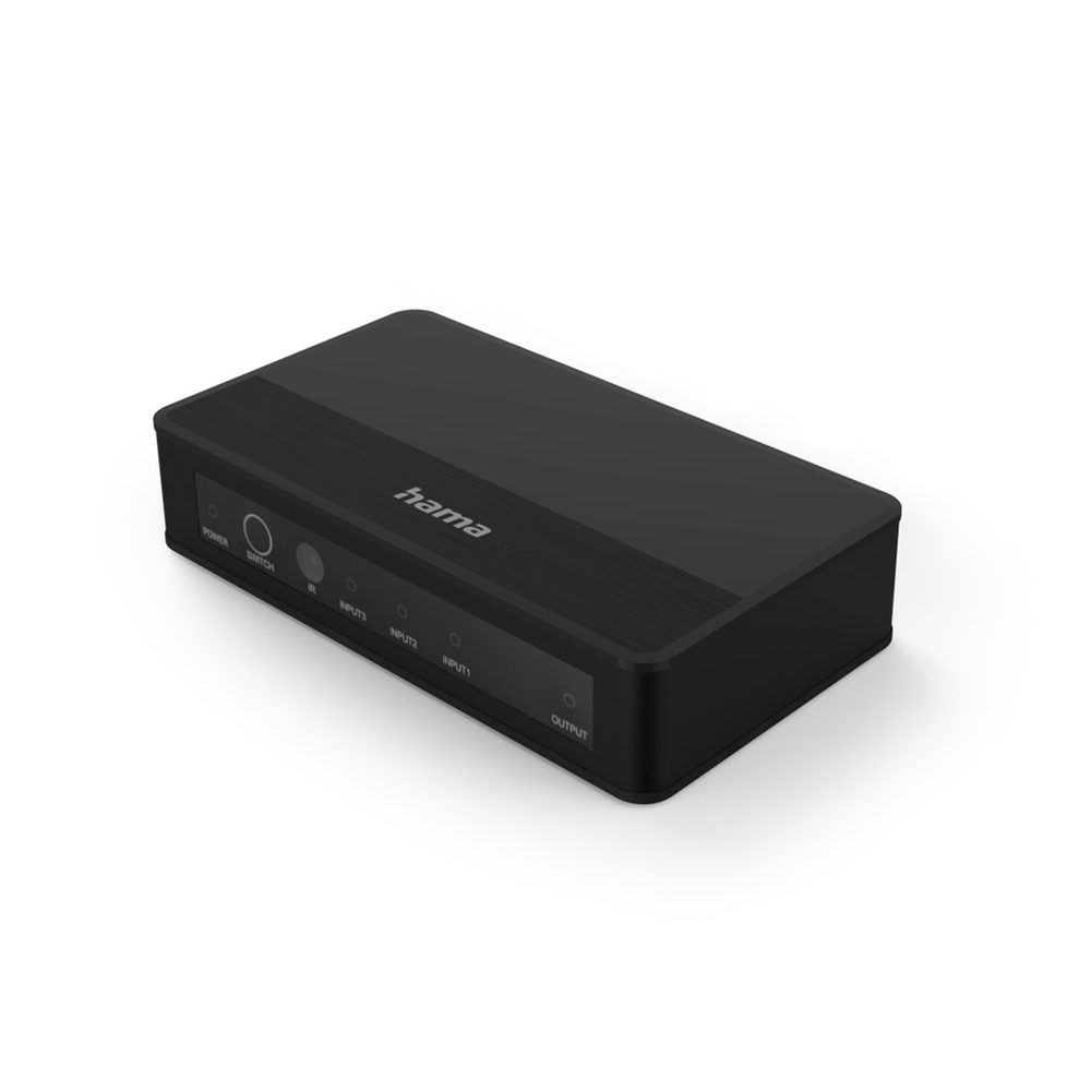 Levně Hama HDMI 4K přepínač 3x1, 3 vstupy