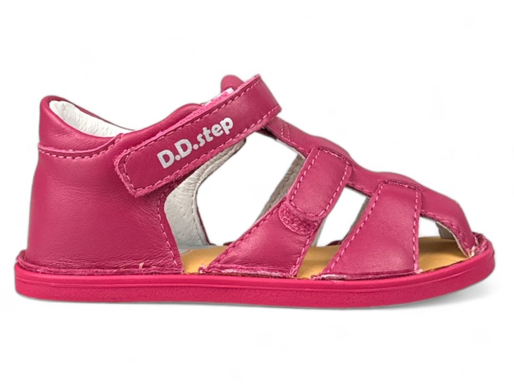 Levně DDstep Dívčí BAREFOOT letní obuv - Růžové - 24