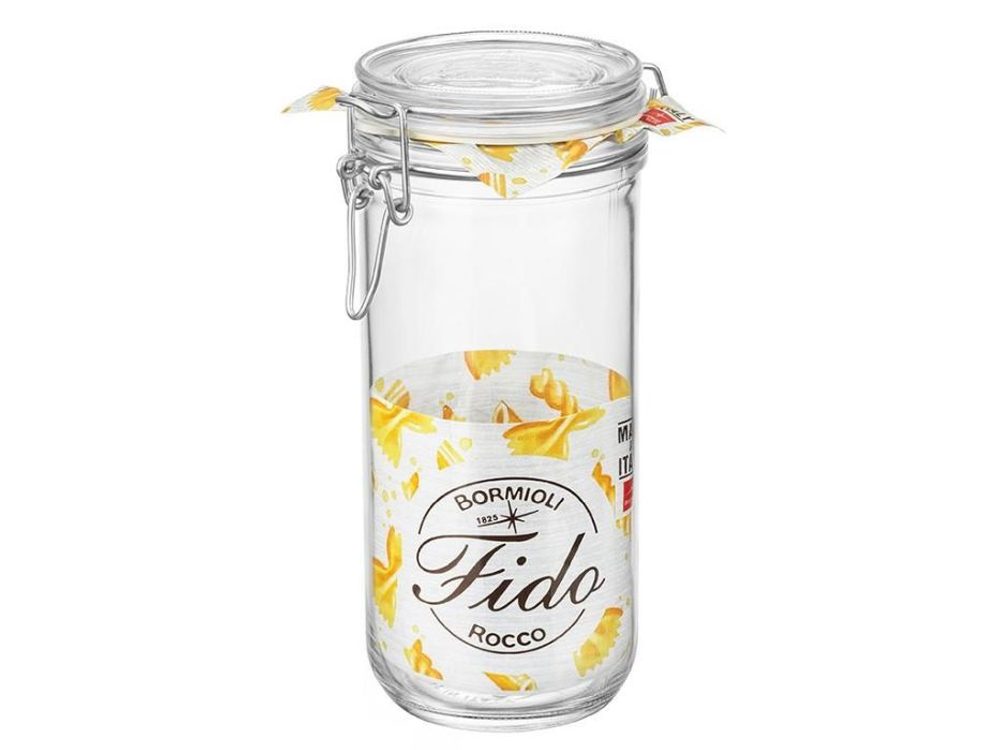 Levně dóza 1,00l FIDO-Bormioli, d 9,8x21,5cm, patentní sklo