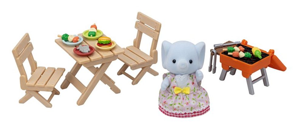 Sylvanian family BBQ sada na piknik se slonem