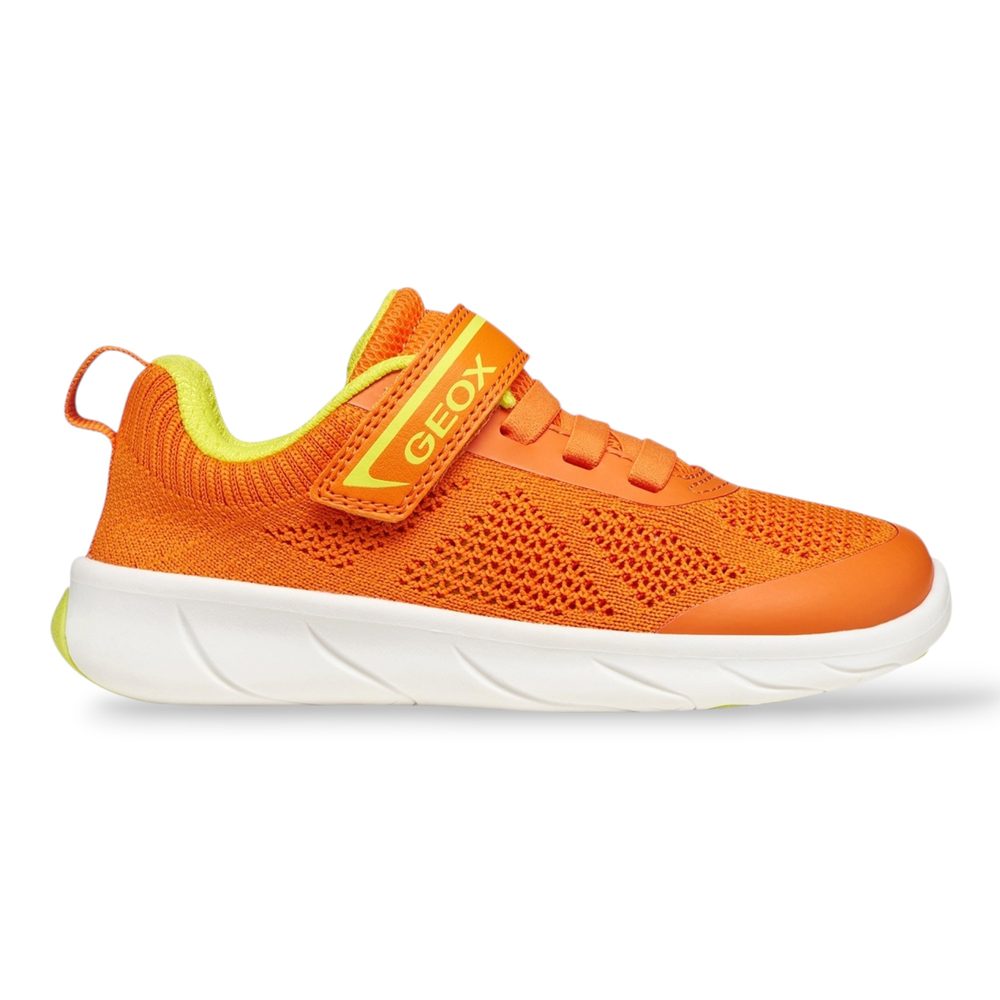 Levně Oranžové chlapecké barefoot tenisky Geox Foot-run - 34