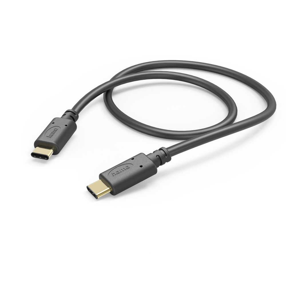Levně Hama kabel USB-C 2.0 typ C-C 1 m, černá