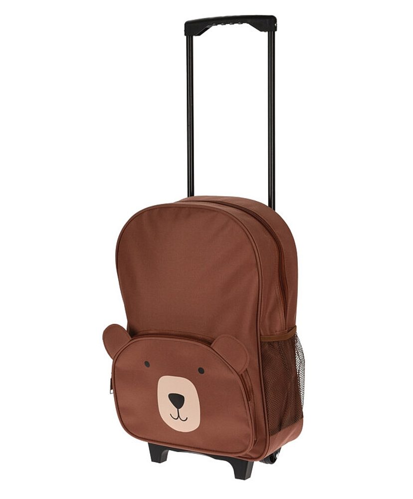 PROWORLD Dětský kufr na kolečkách BEAR 29 x 40 cm hnědá KO-DG9000440hned