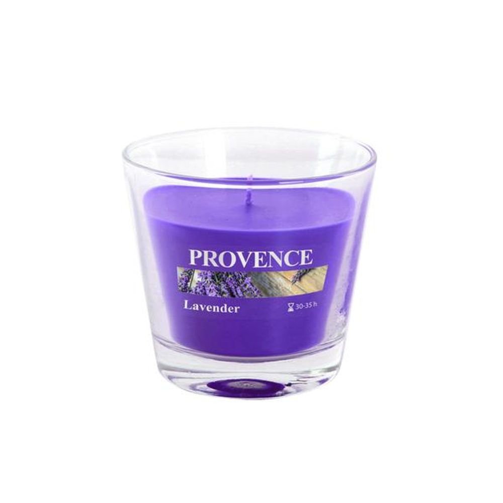 Levně Provence SVÍČKA VE SKLE 140G, LEVANDULE