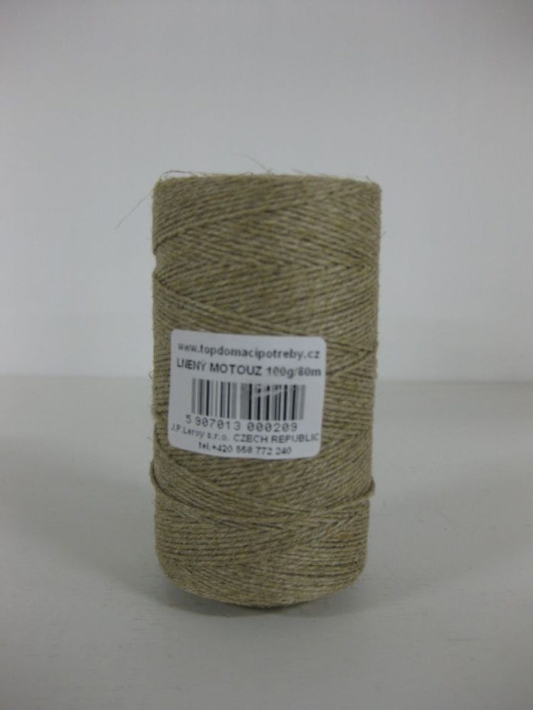 Levně motouz 100g LEN (80m)-uzenářský