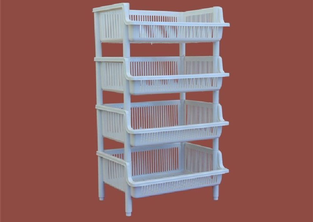 Levně regál 1ks 39,5x29x17cm stohovací, MIX barev, plast