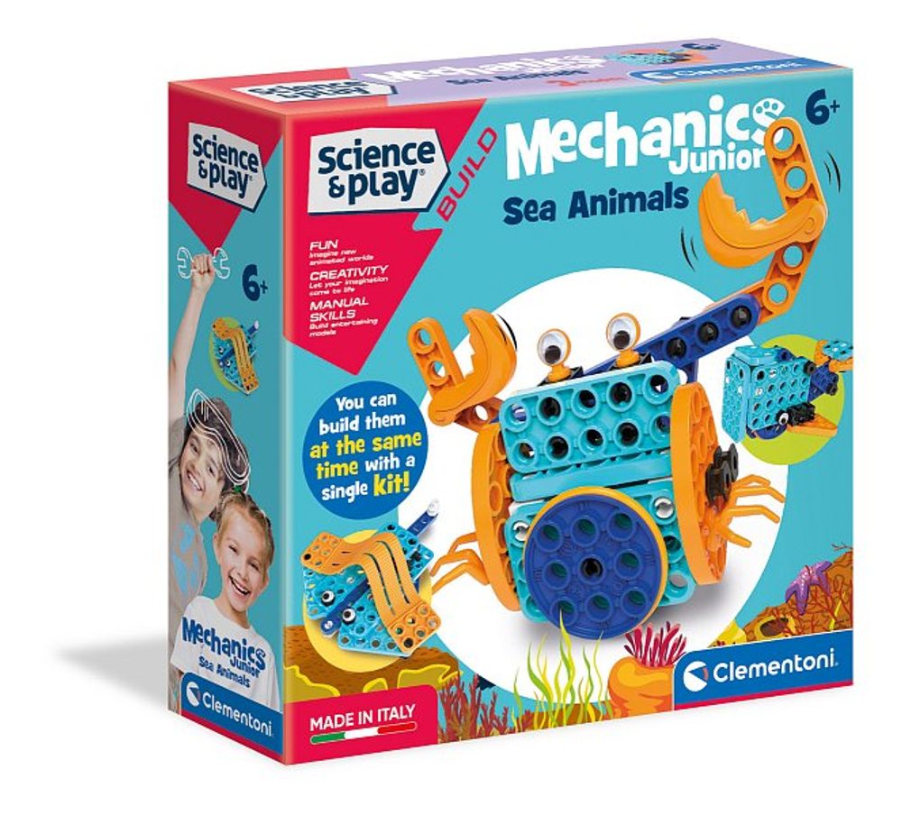 Levně CLEMENTONI Mechanická laboratoř Junior - Vodní zvířata