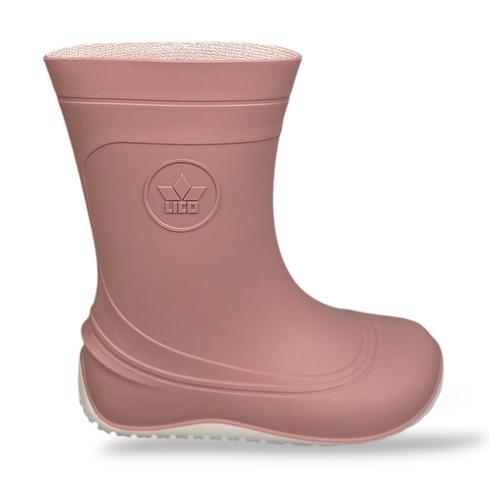 Dětské barefoot holinky LICO Aride Rain – růžové - 30