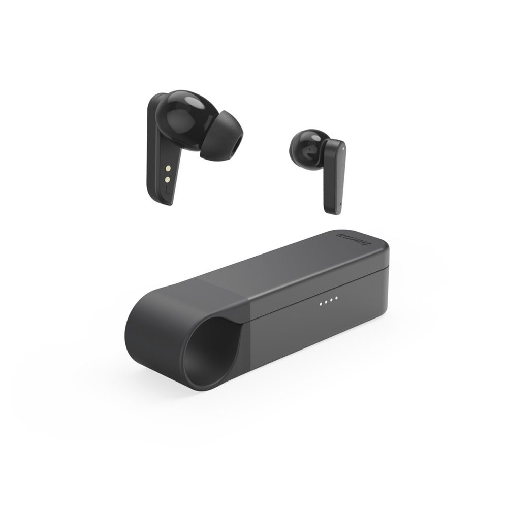 Levně Hama Bluetooth sluchátka Spirit Pocket II, špunty, ENC, aplikace, černá