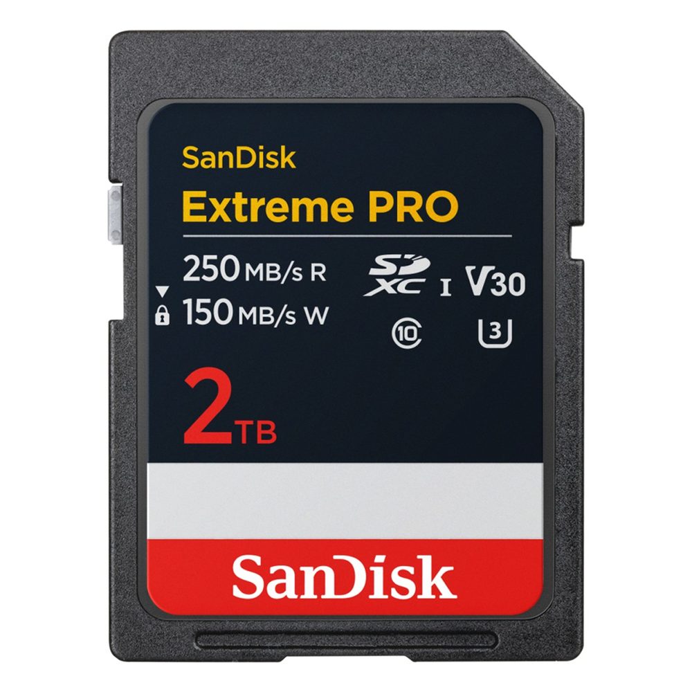Levně SanDisk Extreme PRO SDXC 2 TB Up to 250 MB/s and 150 MB/s, UHS-I Card