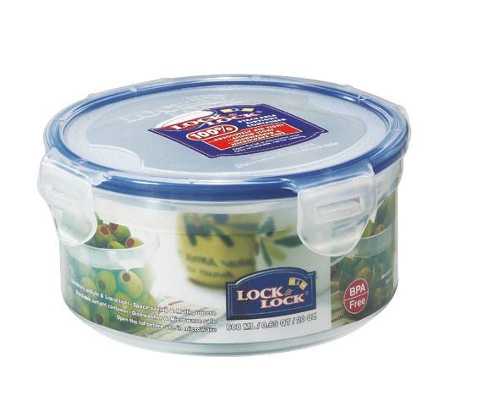 Levně LOCKNLOCK Dóza na potraviny LOCK, objem 600 ml, průměr 12, 1 cm
