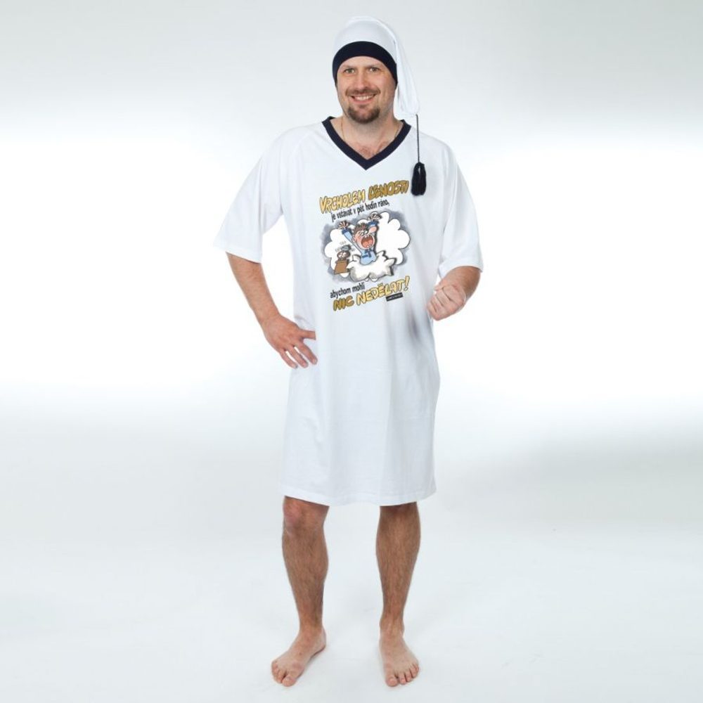 Noční košile - Vrcholem lenosti - 3XL