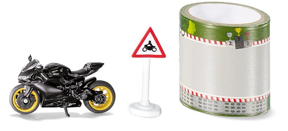 Levně SIKU Blister - motocykl s pásem silnic