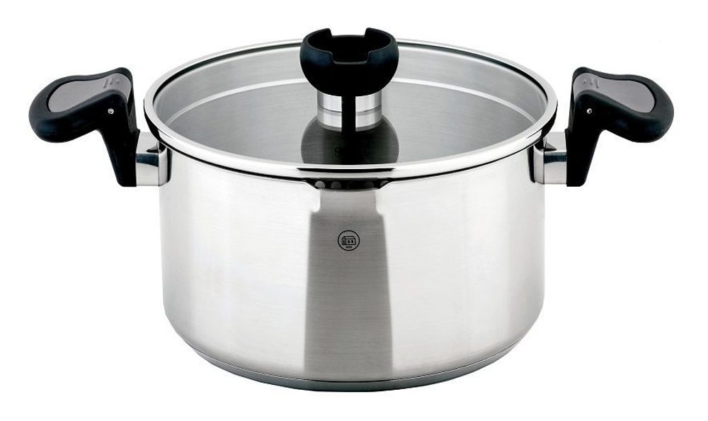 Levně CS SOLINGEN Hrnec s cedící poklicí nerez Aron 20 cm CS-060565