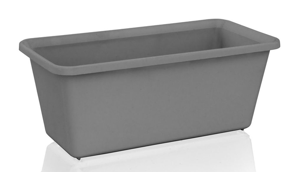 Levně truhlík 20cm kamenná šedá, plast