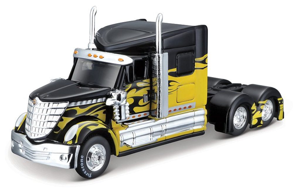 Levně Maisto - Design Custom Rigs, International Lone Star, černo-žlutá, 1:64
