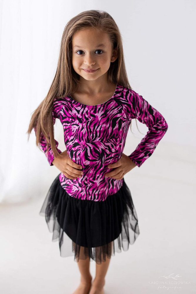 Levně Lily Grey Šaty s tylem Lily Grey - pink tiger - 104