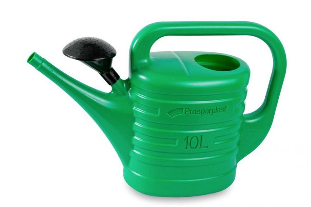 Levně konev 10,0l zahr.+kropítko, SPRING tm.zel., plast