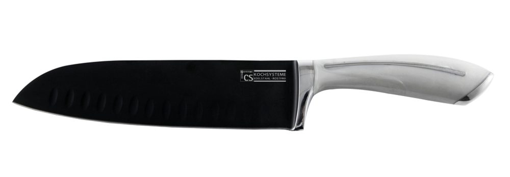 Levně CS SOLINGEN Nůž Santoku s titanovým povrchem 18 cm GARMISCH CS-070571