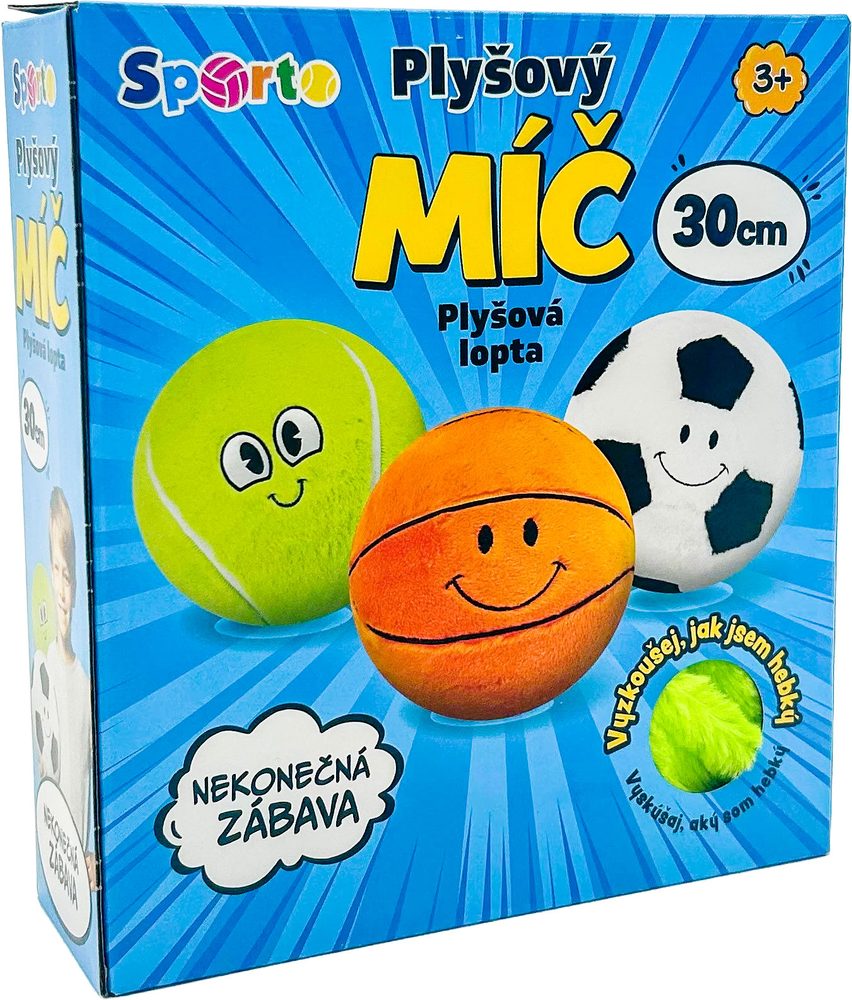 Levně SPORTO Plyšový míč