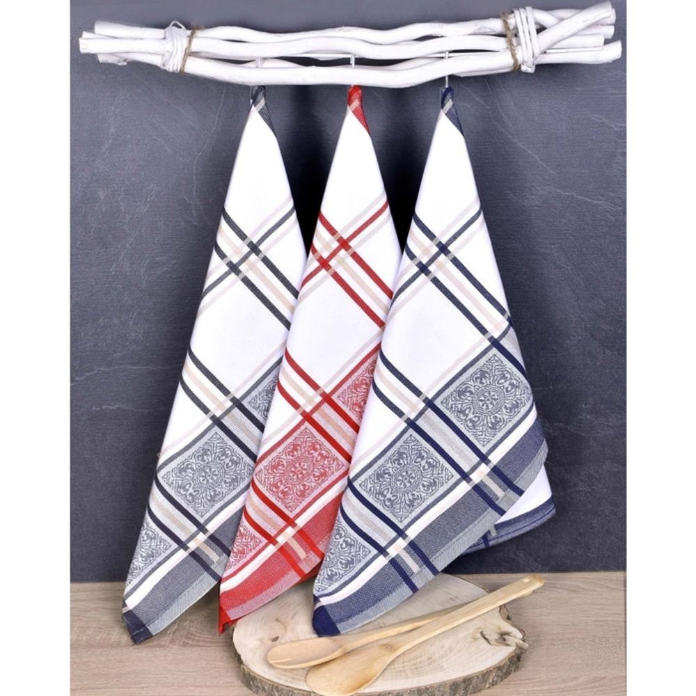 Levně utěrka 3ks 70x50cm SOLE MIX-kuch., 100% EGYPTSKÁ bavlna