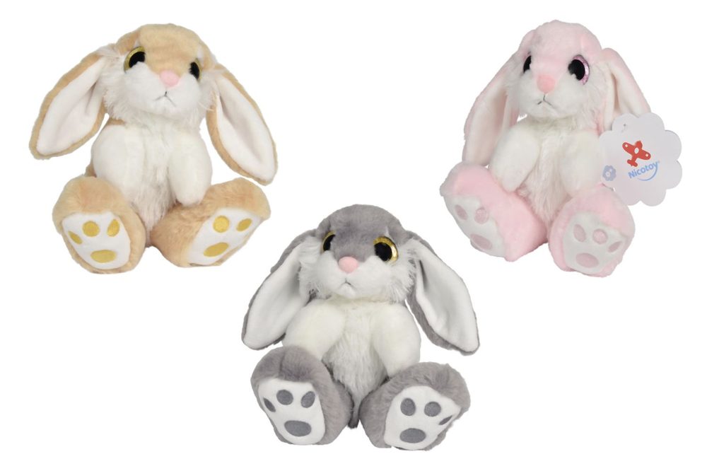 Levně Králíček plyšový sedící 17 cm, 3 druhy