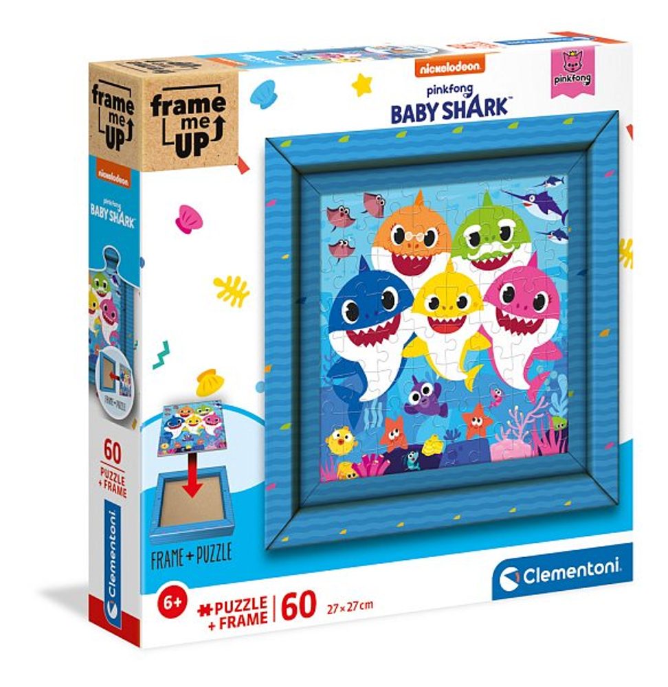 Levně Puzzle 60 dílků Frame me up - Baby Shark